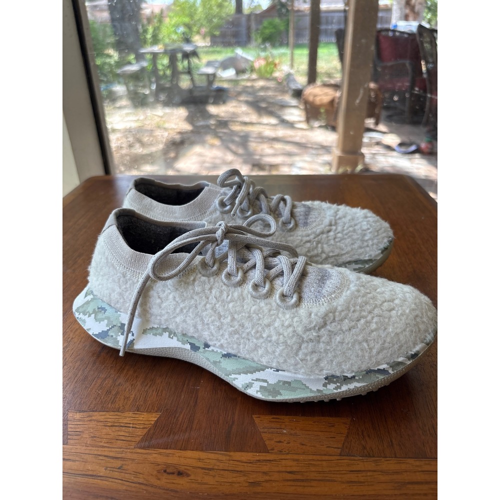 Allbirds Wool Dasher Mizzles Cream Camo Running Shoes Sneakers women 8.5